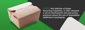 degradable additives in packaging