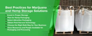 Best Practices for Marijuana and Hemp Storage Solutions